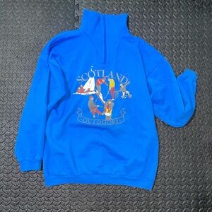 Vintage Glen Appin of Scotland Blue Scotland Outdoors Sweatshirt size XL